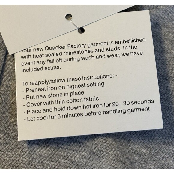 QUAKER FACTORY Embellished Christmas Gray Snap Front Sweatshirt 2X Holiday Tree - Picture 10 of 16